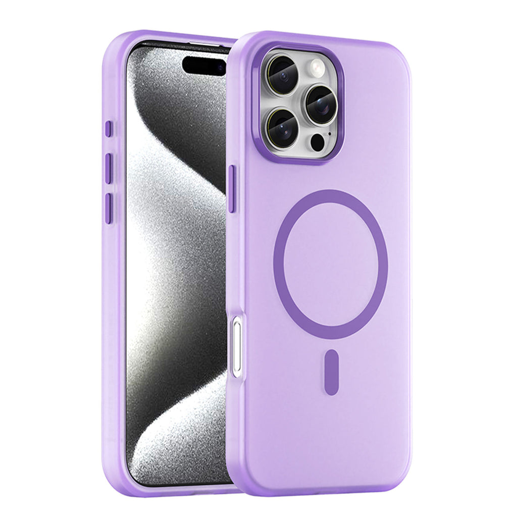 Matte Finish Semi Transparent Magnetic iPhone Case
