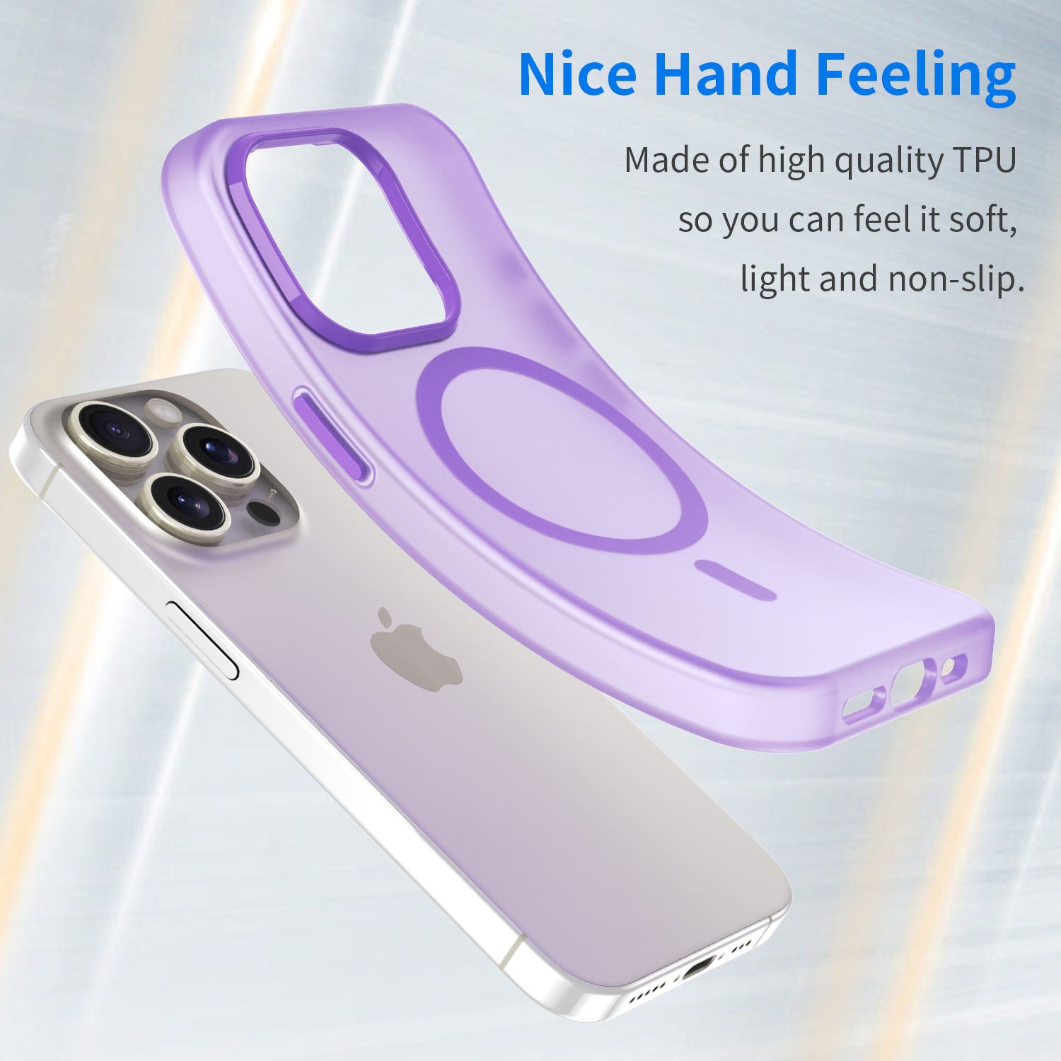 Matte Finish Semi Transparent Magnetic iPhone Case