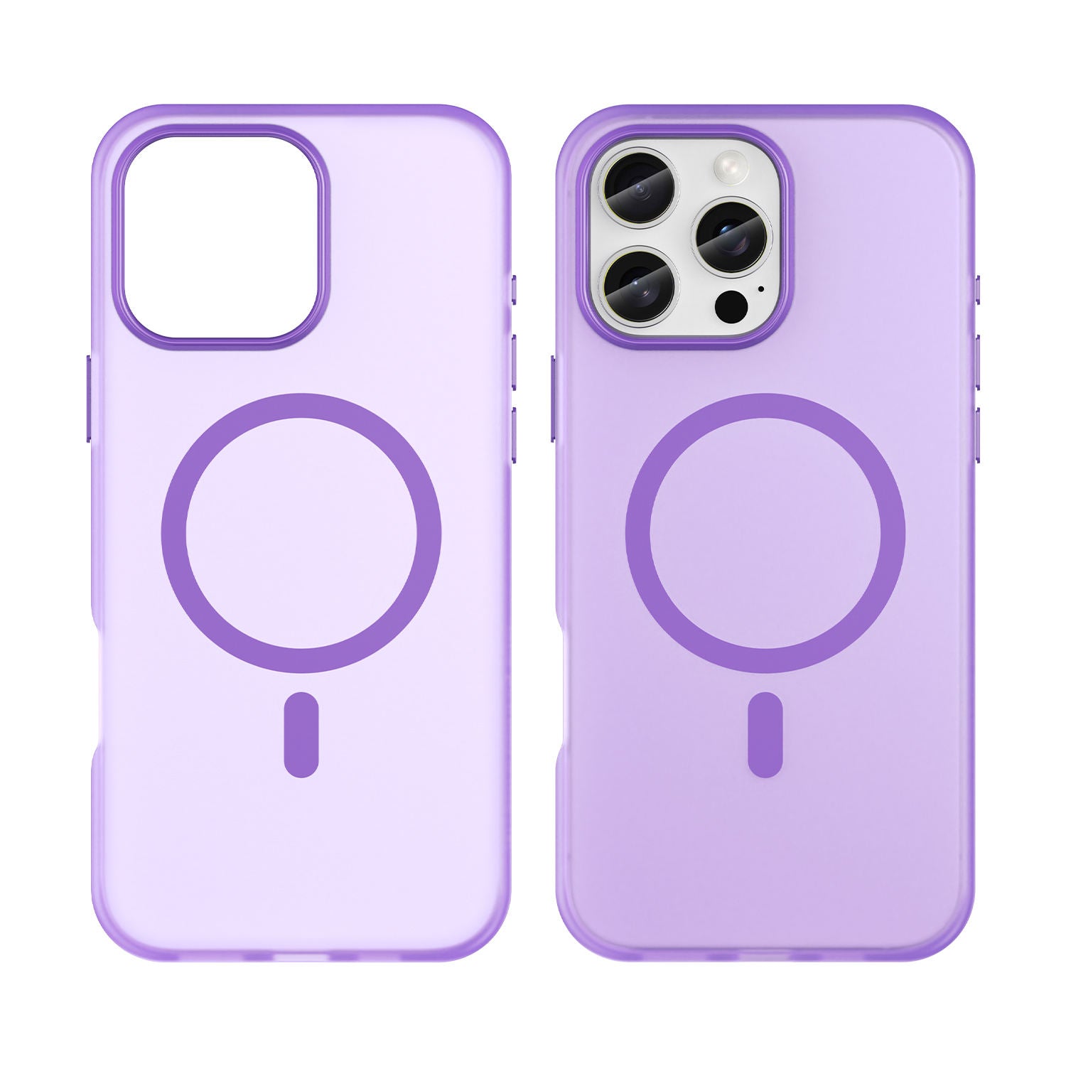 Matte Finish Semi Transparent Magnetic iPhone Case