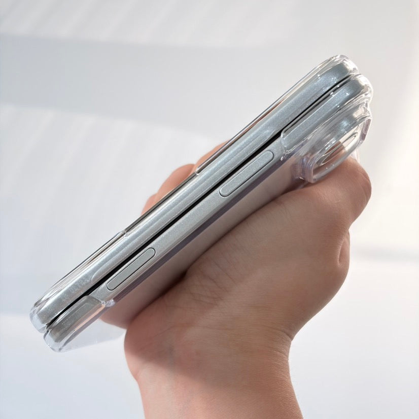 iPhone 18 Fold Clear TPU PC Case