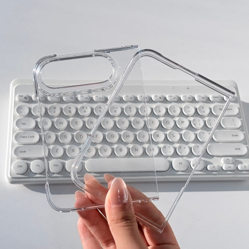 iPhone 18 Fold Clear TPU PC Case