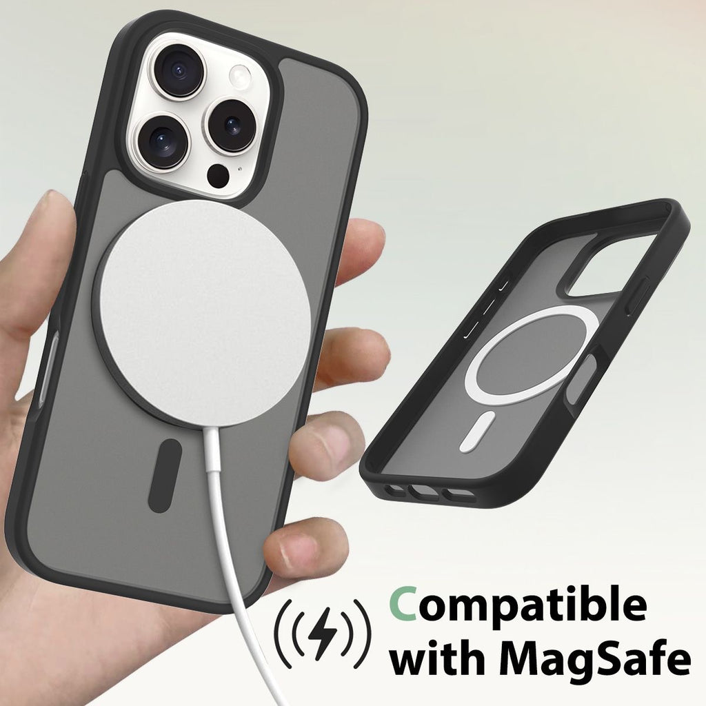 iPhone Frosted Transparent ColorMagnetic Ring Case