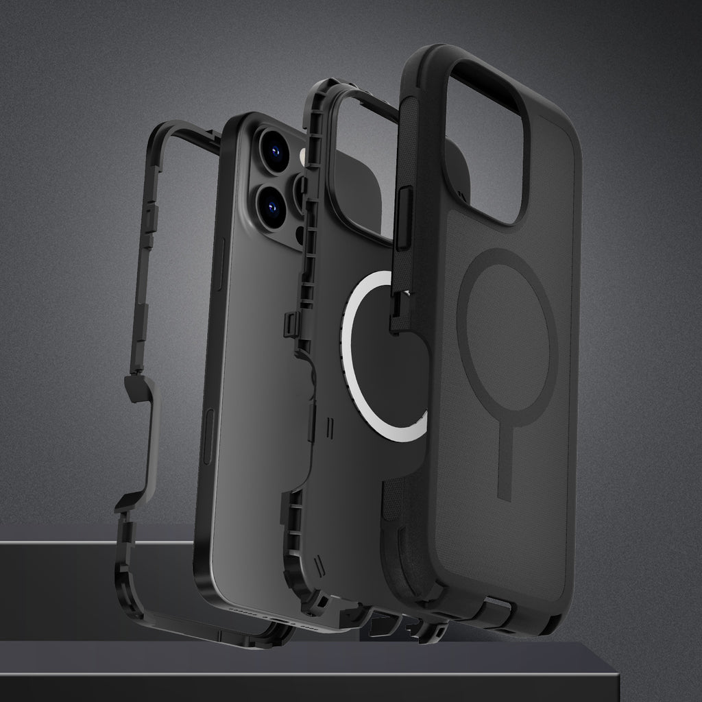 iPhone Hybrid Shockproof MagSafe Case with Belt Clip