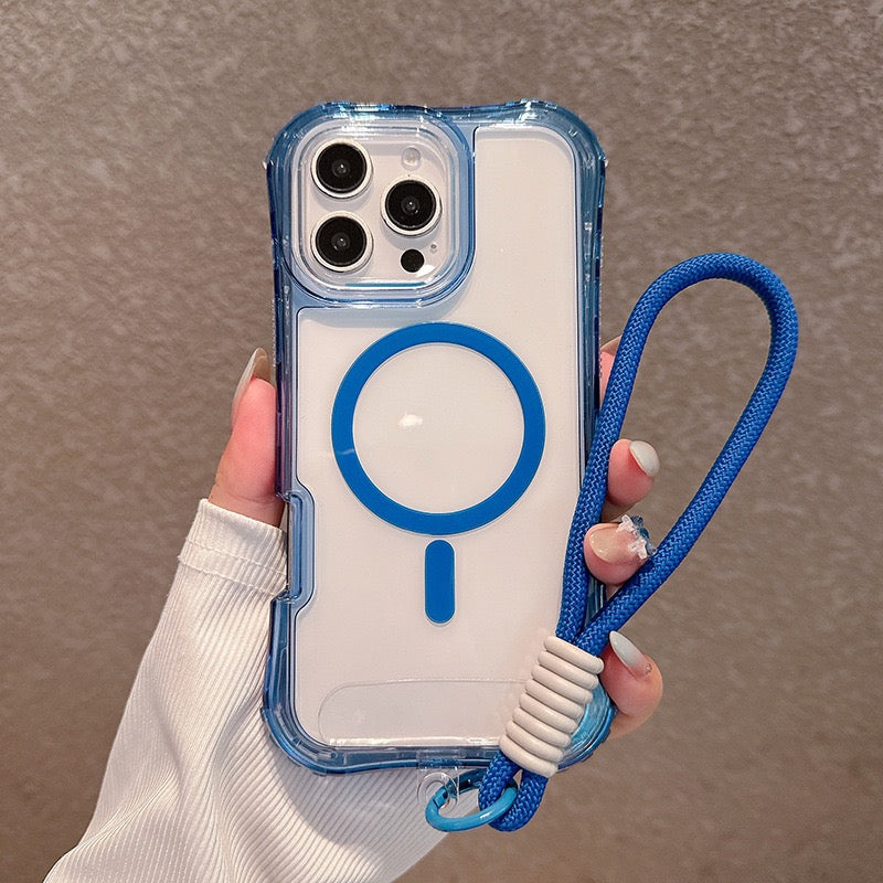 Triple Layer Transparent iPhone Case with Charm