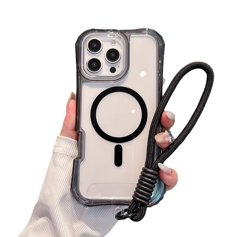 Triple Layer Transparent iPhone Case with Charm