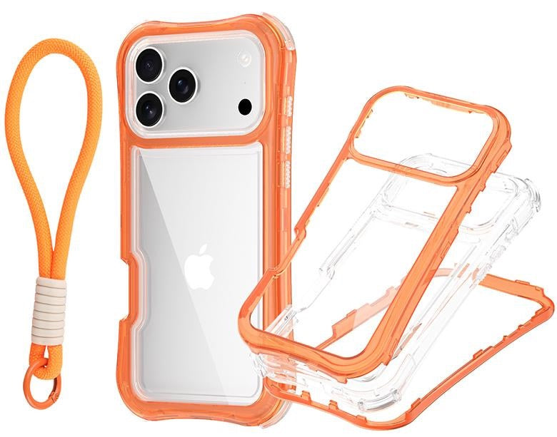Triple Layer Transparent iPhone Case with Charm