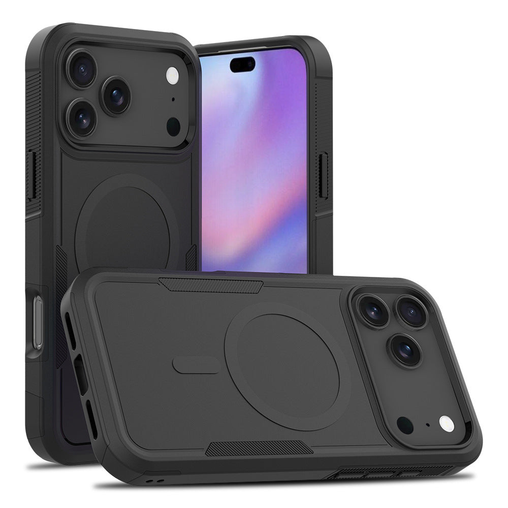 For iPhone 17 Pro Max Case 2 in 1 PC + TPU Shockproof Phone Cover -