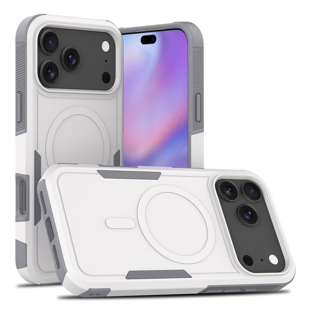 For iPhone 17 Pro Max Case 2 in 1 PC + TPU Shockproof Phone Cover -