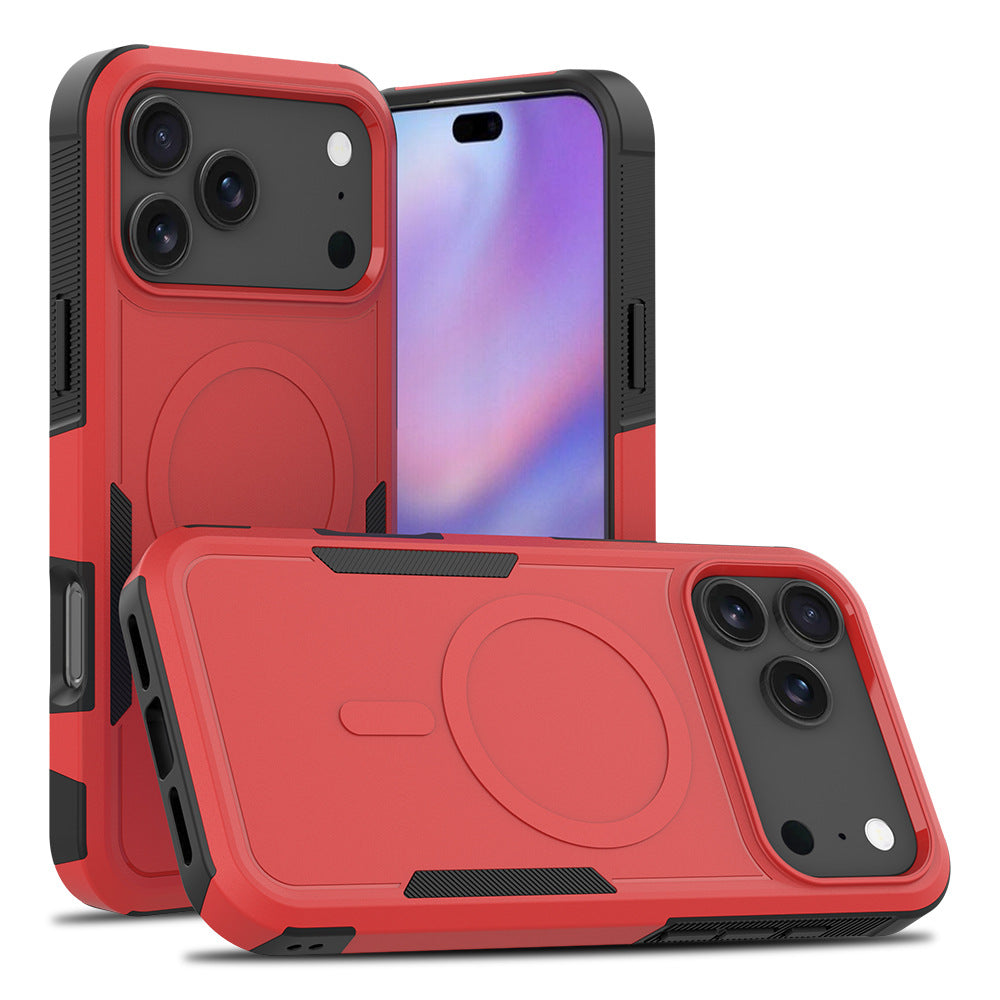 For iPhone 17 Pro Max Case 2 in 1 PC + TPU Shockproof Phone Cover -