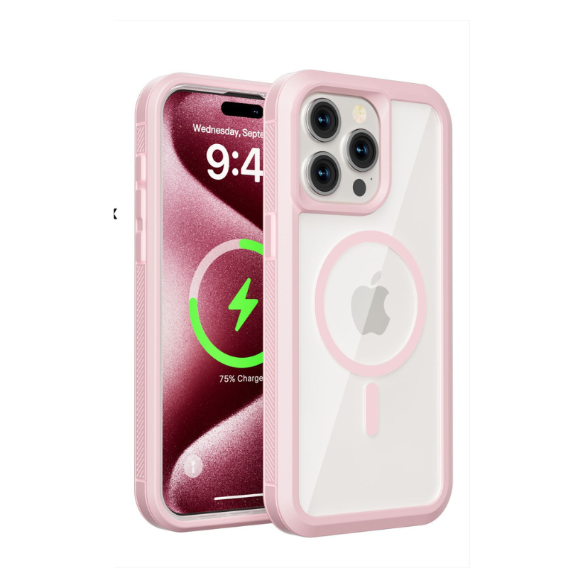 Dual-Layer Clear iPhone Case with MagSafe