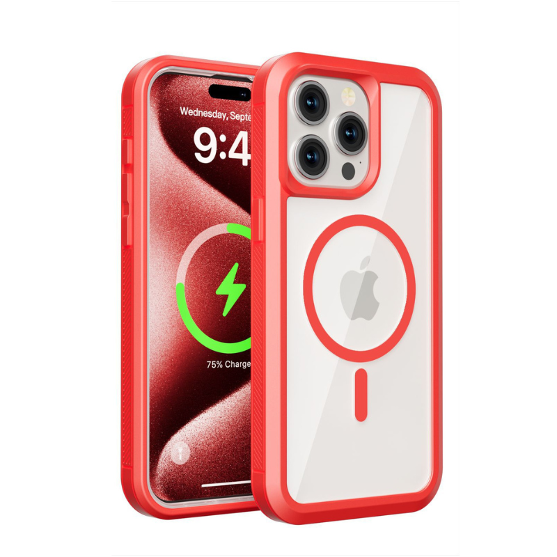 Dual-Layer Clear iPhone Case with MagSafe
