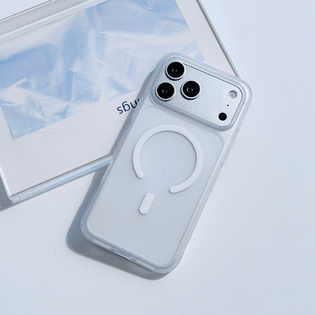 Frosted Sky Blue Magnetic iPhone Case