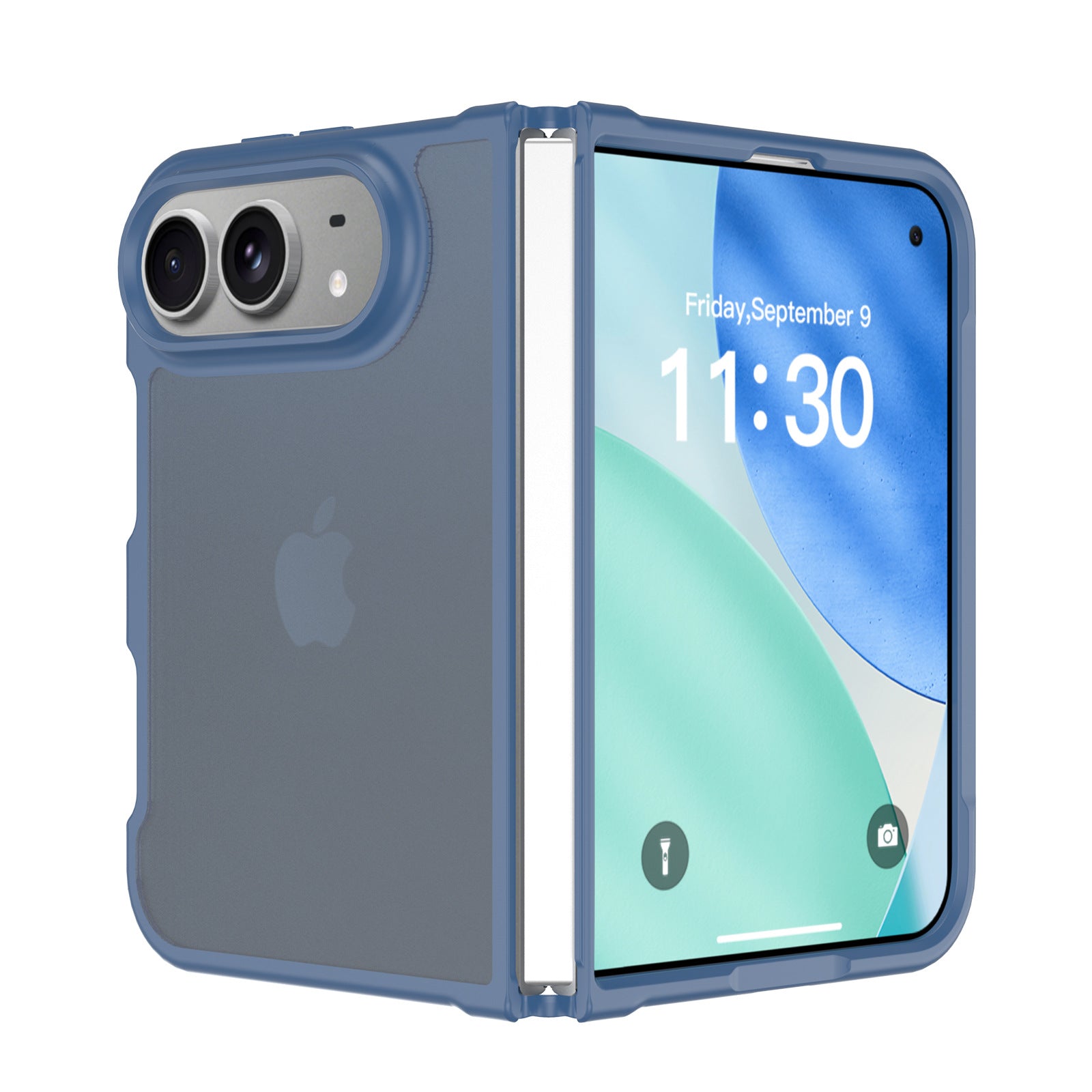 iPhone 18 Fold Clear Magnetic Case – Anti-Yellow Shockproof Cover