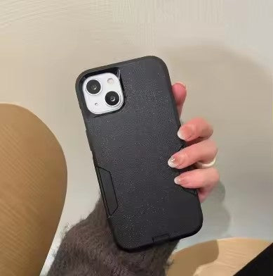 Thin Protective iPhone Case Dual-Layer 3-in-1 2 Tones Shockproof