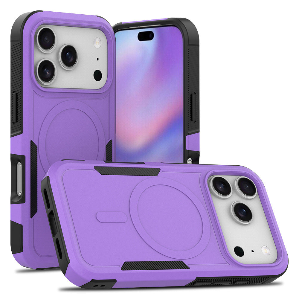 Hybrid 2-in-1 PC + TPU Shockproof iPhone Case – Heavy Duty Anti-Drop Protective Case f