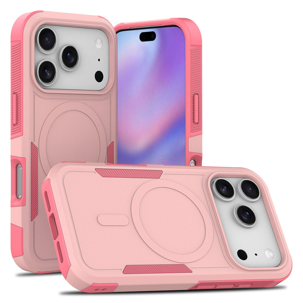 Hybrid 2-in-1 PC + TPU Shockproof iPhone Case – Heavy Duty Anti-Drop Protective Case f