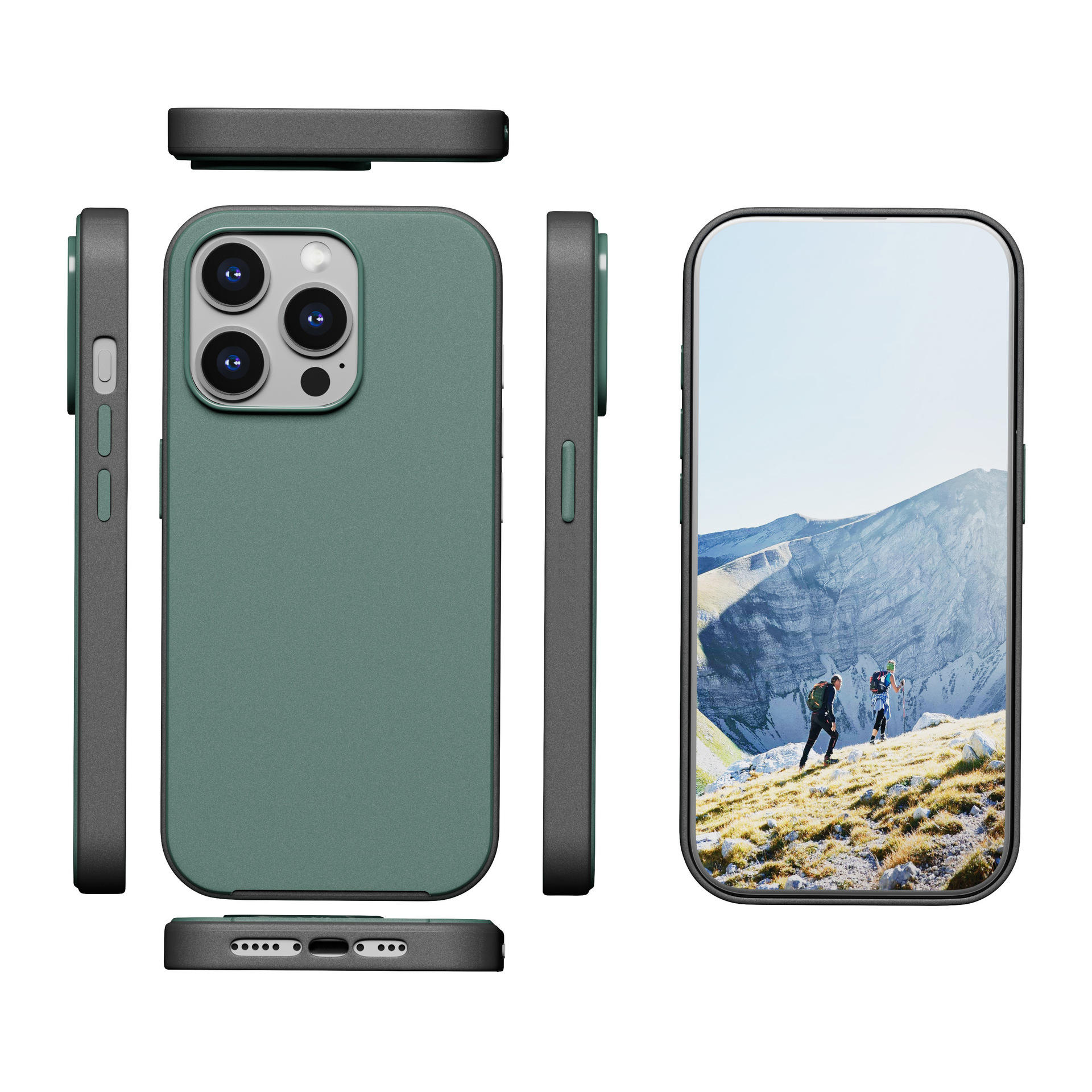 iPhone Super Slim Symmtery Matte Finish Case 2-in-1 Tones Magsafe Case