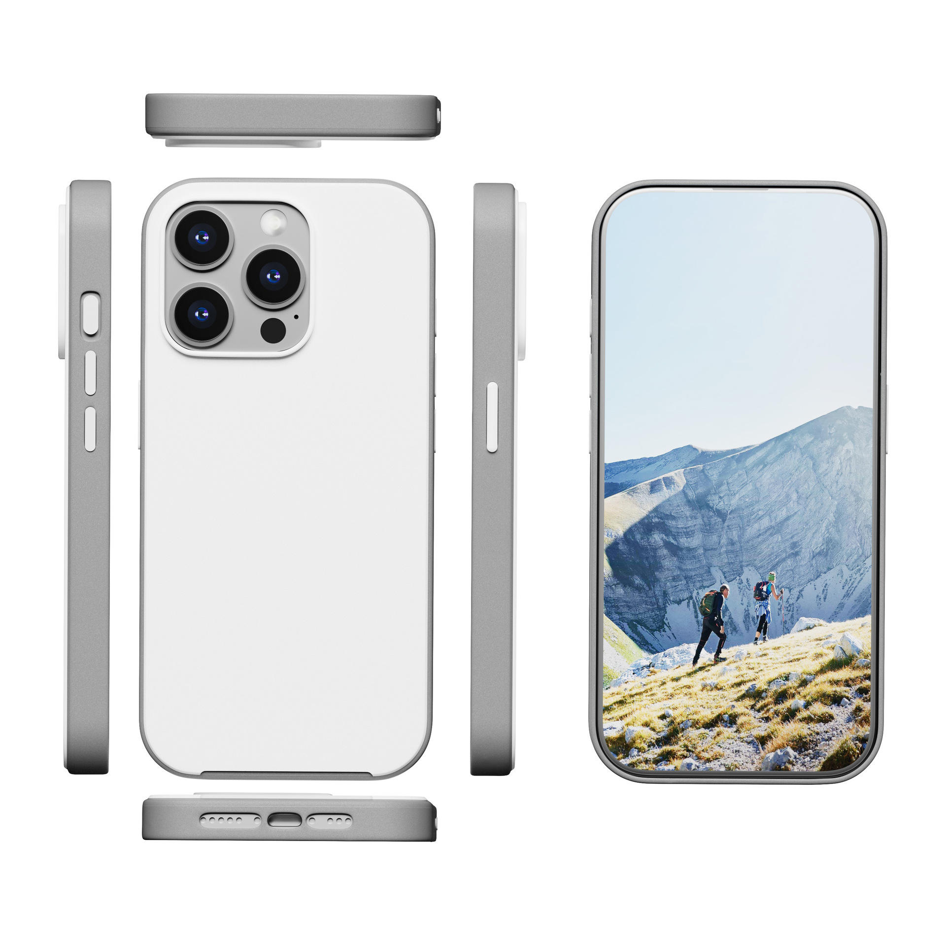 iPhone Super Slim Symmtery Matte Finish Case 2-in-1 Tones Magsafe Case