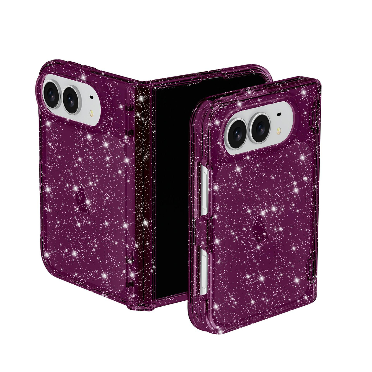 iPhone 18 Fold Glitter Case – Sparkle Shockproof Protective Cover