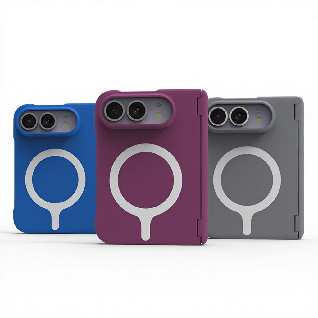 iPhone 18 Fold Slim Magnetic Case – Matte Shockproof Protective Cover