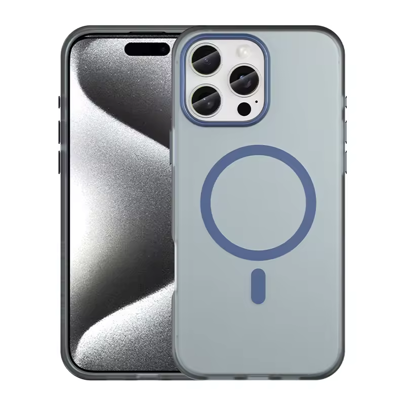 Matte Finish Semi Transparent Magnetic iPhone Case