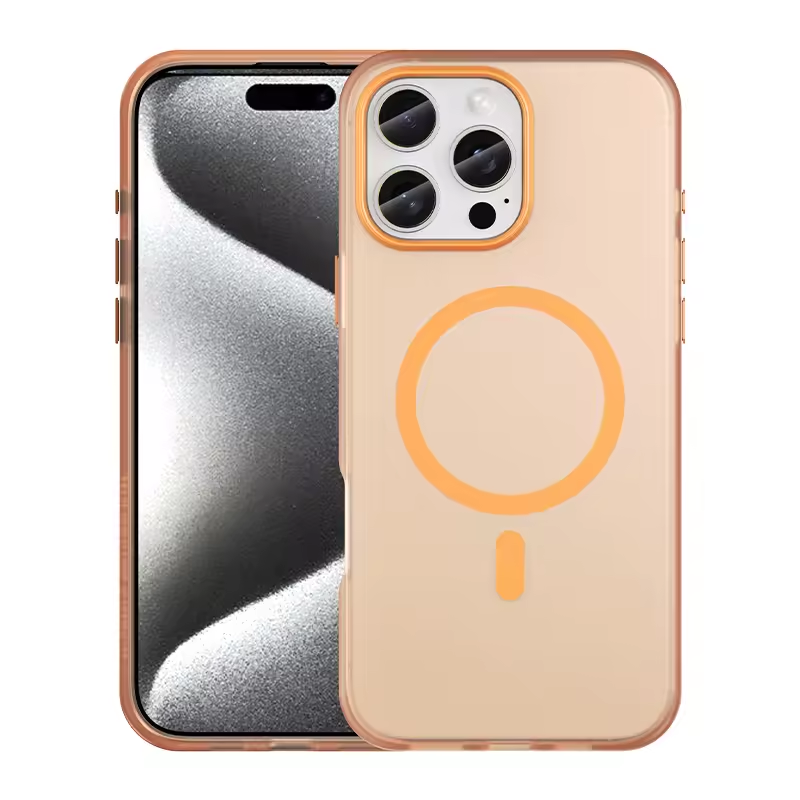 Matte Finish Semi Transparent Magnetic iPhone Case