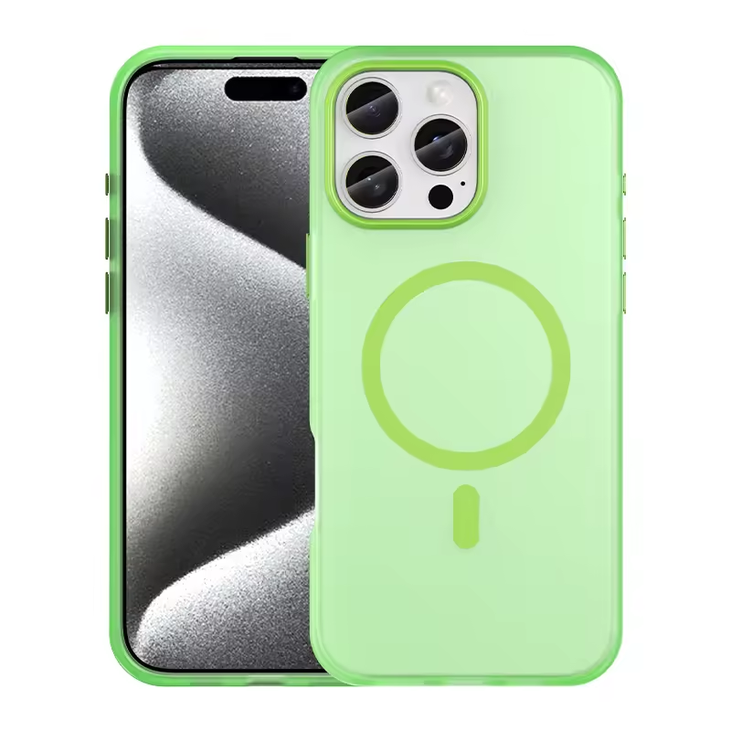 Matte Finish Semi Transparent Magnetic iPhone Case