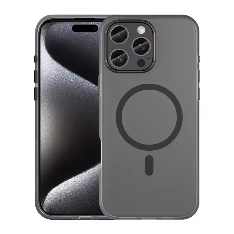 Matte Finish Semi Transparent Magnetic iPhone Case